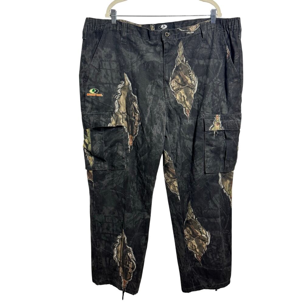 Mossy Oak Camo Men's Cargo Pants Size XXL Camouflage Break Up Eclipse Jeans